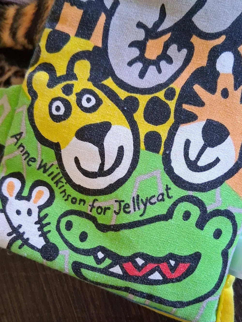 Jellycat Yellow Multicolor Jungle Tails Soft Activity Book